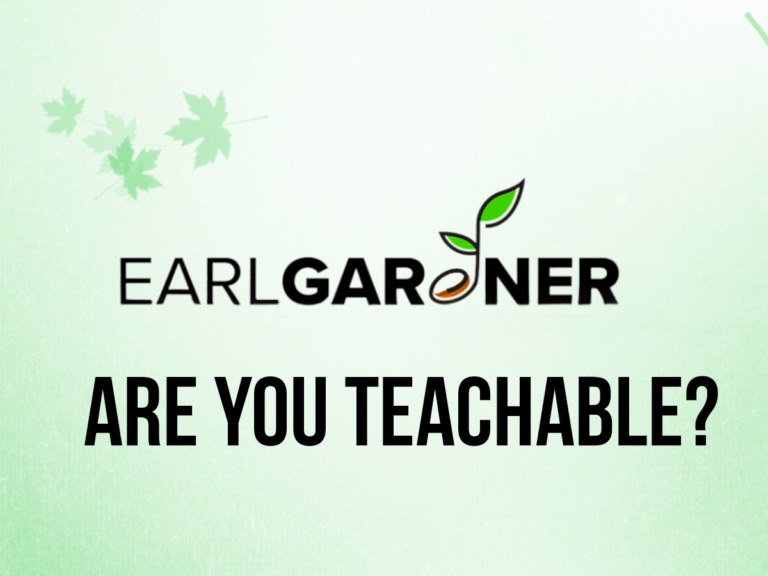 Weekly Wisdom with Pastor Earl | Are you teachable?